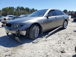 Salvage cars for sale from Copart Mendon, MA: 2005 BMW 745 I