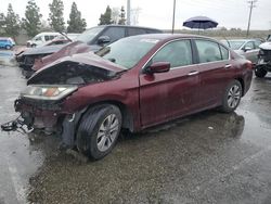 Salvage cars for sale from Copart Rancho Cucamonga, CA: 2014 Honda Accord LX