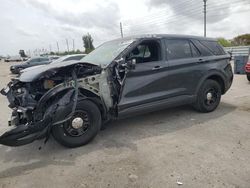 Vehiculos salvage en venta de Copart Miami, FL: 2020 Ford Explorer Police Interceptor