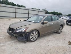Salvage cars for sale from Copart New Braunfels, TX: 2008 Honda Accord EXL