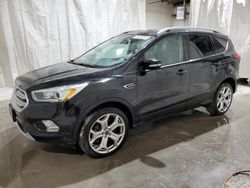 Salvage cars for sale at Leroy, NY auction: 2019 Ford Escape Titanium