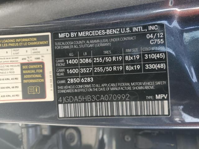 2012 Mercedes-Benz ML 350 4matic