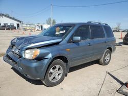 Salvage cars for sale from Copart Pekin, IL: 2007 Honda Pilot EXL