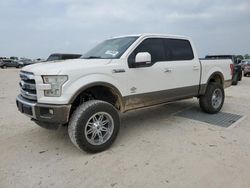 Salvage cars for sale at San Antonio, TX auction: 2015 Ford F150 Supercrew