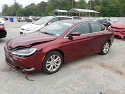 Salvage cars for sale from Copart Savannah, GA: 2016 Chrysler 200 Limited