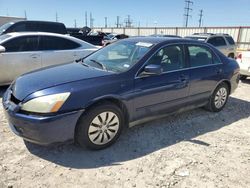 Salvage cars for sale at Haslet, TX auction: 2004 Honda Accord LX