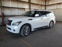 Salvage cars for sale from Copart Phoenix, AZ: 2012 Infiniti QX56