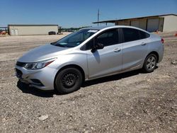 Salvage cars for sale at Temple, TX auction: 2017 Chevrolet Cruze LS