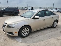 Salvage cars for sale at Temple, TX auction: 2011 Chevrolet Cruze LT