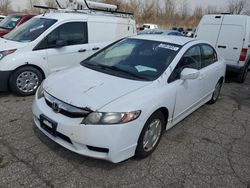 Salvage cars for sale from Copart Woodhaven, MI: 2010 Honda Civic Hybrid