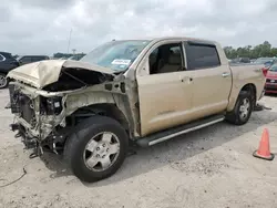 Salvage cars for sale at Houston, TX auction: 2010 Toyota Tundra Crewmax Limited