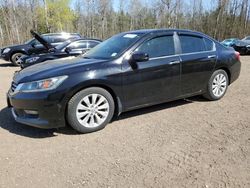 Salvage cars for sale from Copart Bowmanville, ON: 2015 Honda Accord EXL