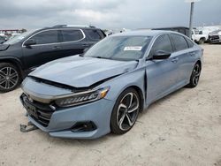 Vehiculos salvage en venta de Copart Houston, TX: 2021 Honda Accord Sport