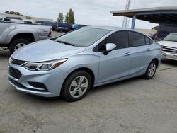 Salvage cars for sale at Vallejo, CA auction: 2017 Chevrolet Cruze LS