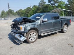 Salvage cars for sale at Savannah, GA auction: 2018 Ford F150 Supercrew