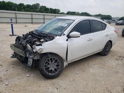Salvage cars for sale at New Braunfels, TX auction: 2016 Nissan Versa S