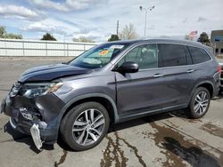 Salvage cars for sale at Littleton, CO auction: 2018 Honda Pilot Touring