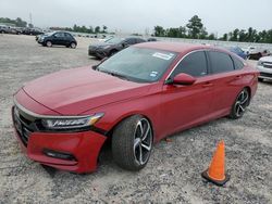 Salvage cars for sale at Houston, TX auction: 2018 Honda Accord Sport