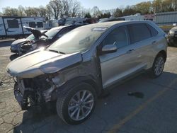 Salvage cars for sale at Rogersville, MO auction: 2018 Ford Edge Titanium