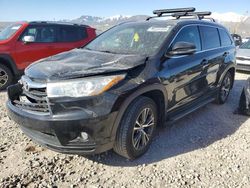 Salvage cars for sale at Magna, UT auction: 2016 Toyota Highlander XLE