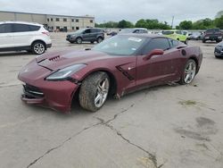 Salvage cars for sale from Copart Wilmer, TX: 2016 Chevrolet Corvette Stingray 2LT