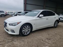 Salvage cars for sale at Houston, TX auction: 2016 Infiniti Q50 Premium