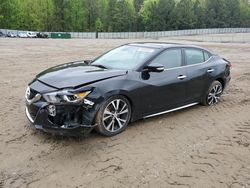 Salvage cars for sale from Copart Gainesville, GA: 2017 Nissan Maxima 3.5S