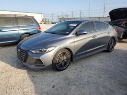 Salvage cars for sale at Haslet, TX auction: 2018 Hyundai Elantra Sport