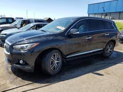 Salvage cars for sale from Copart Woodhaven, MI: 2018 Infiniti QX60