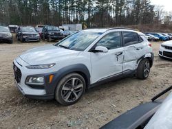 Salvage cars for sale from Copart North Billerica, MA: 2019 Hyundai Kona Ultimate
