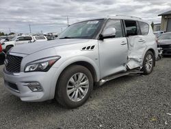 Salvage cars for sale at Eugene, OR auction: 2015 Infiniti QX80