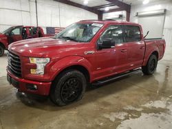 Salvage cars for sale from Copart Avon, MN: 2015 Ford F150 Supercrew