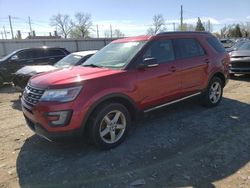 Ford Explorer salvage cars for sale: 2017 Ford Explorer XLT