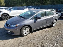 Salvage cars for sale from Copart Graham, WA: 2015 Honda Civic LX