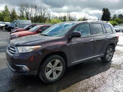 Salvage cars for sale from Copart Portland, OR: 2011 Toyota Highlander Limited