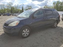 Salvage cars for sale from Copart Baltimore, MD: 2004 Toyota Sienna CE