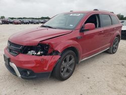 Salvage cars for sale from Copart San Antonio, TX: 2018 Dodge Journey Crossroad