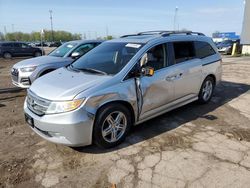Salvage cars for sale at Woodhaven, MI auction: 2011 Honda Odyssey Touring