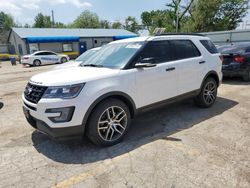 Salvage cars for sale at Wichita, KS auction: 2017 Ford Explorer Sport