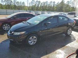 Salvage cars for sale at Harleyville, SC auction: 2013 Honda Civic LX