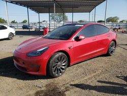 Salvage cars for sale from Copart San Diego, CA: 2022 Tesla Model 3