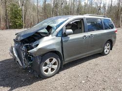 Salvage cars for sale from Copart Bowmanville, ON: 2012 Toyota Sienna