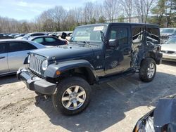 Salvage cars for sale from Copart North Billerica, MA: 2017 Jeep Wrangler Unlimited Sahara