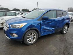 Salvage cars for sale from Copart Assonet, MA: 2017 Ford Escape SE