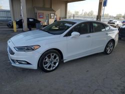Salvage cars for sale from Copart Fort Wayne, IN: 2017 Ford Fusion Titanium