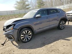 Salvage vehicles for parts for sale at auction: 2021 Volkswagen Atlas Cross Sport SEL Premium R-Line