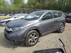 Salvage cars for sale from Copart Waldorf, MD: 2017 Honda CR-V EX