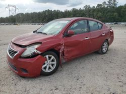 Salvage cars for sale from Copart Greenwell Springs, LA: 2014 Nissan Versa S