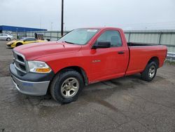 Salvage cars for sale from Copart Woodhaven, MI: 2012 Dodge RAM 1500 ST