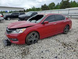 Salvage cars for sale at Memphis, TN auction: 2017 Honda Accord Sport